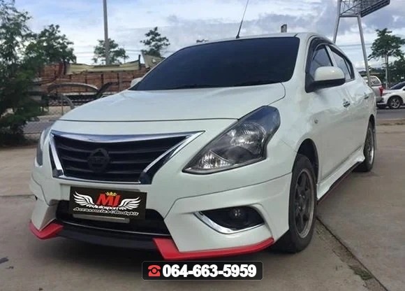 ชุดแต่งสเกิร์ต NISSAN Almera 2014 Nismo RiderM