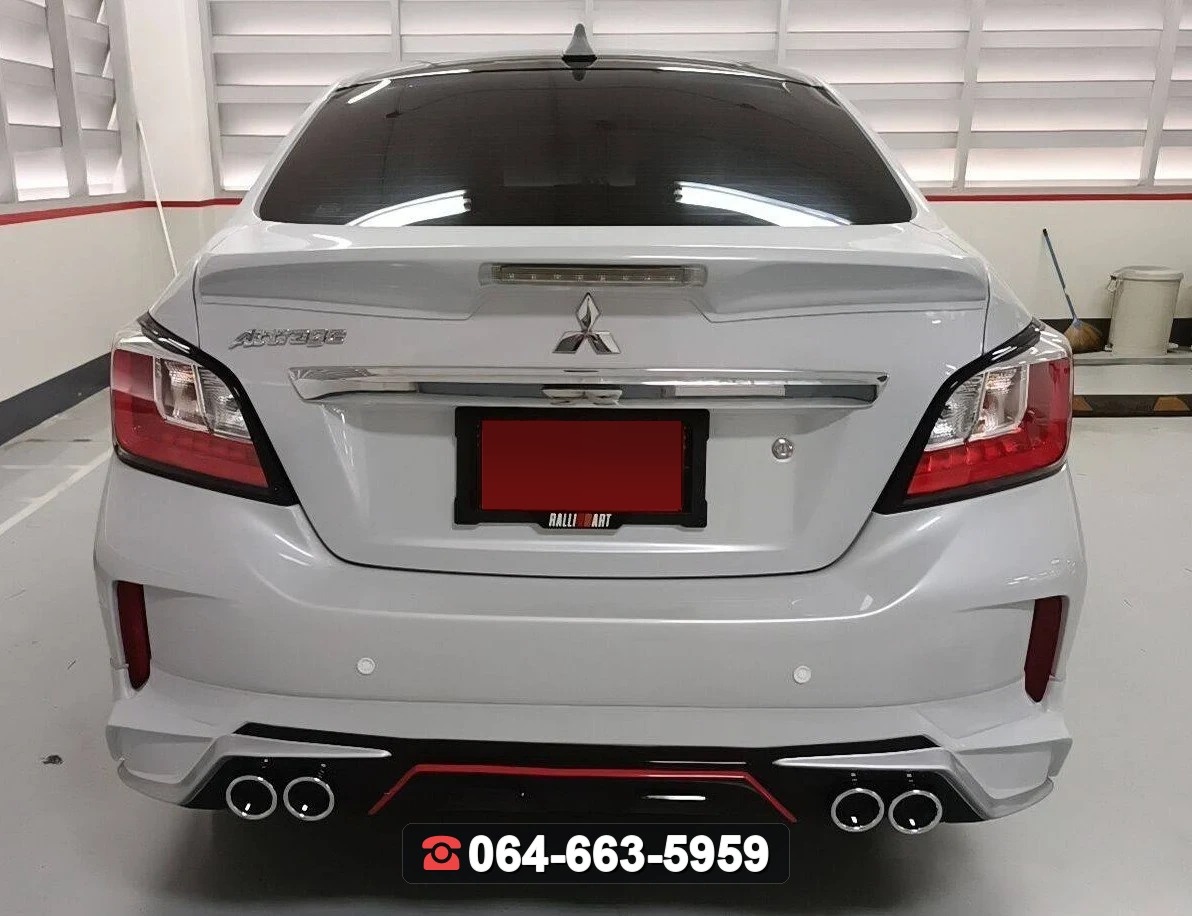MITSUBISHI สปอยเลอร์ Attrage แนบมีไฟ RiderM