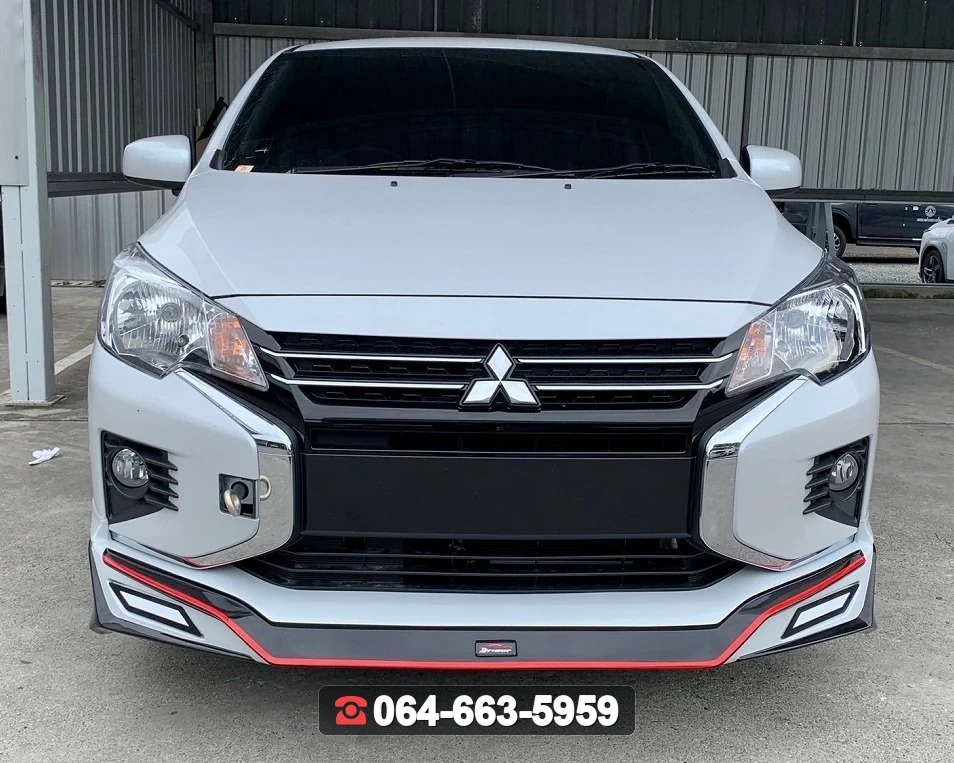 ชุดแต่งสเกิร์ต MITSUBISHI Attrage 2020 V.2 ท่อโครเมียม RiderM
