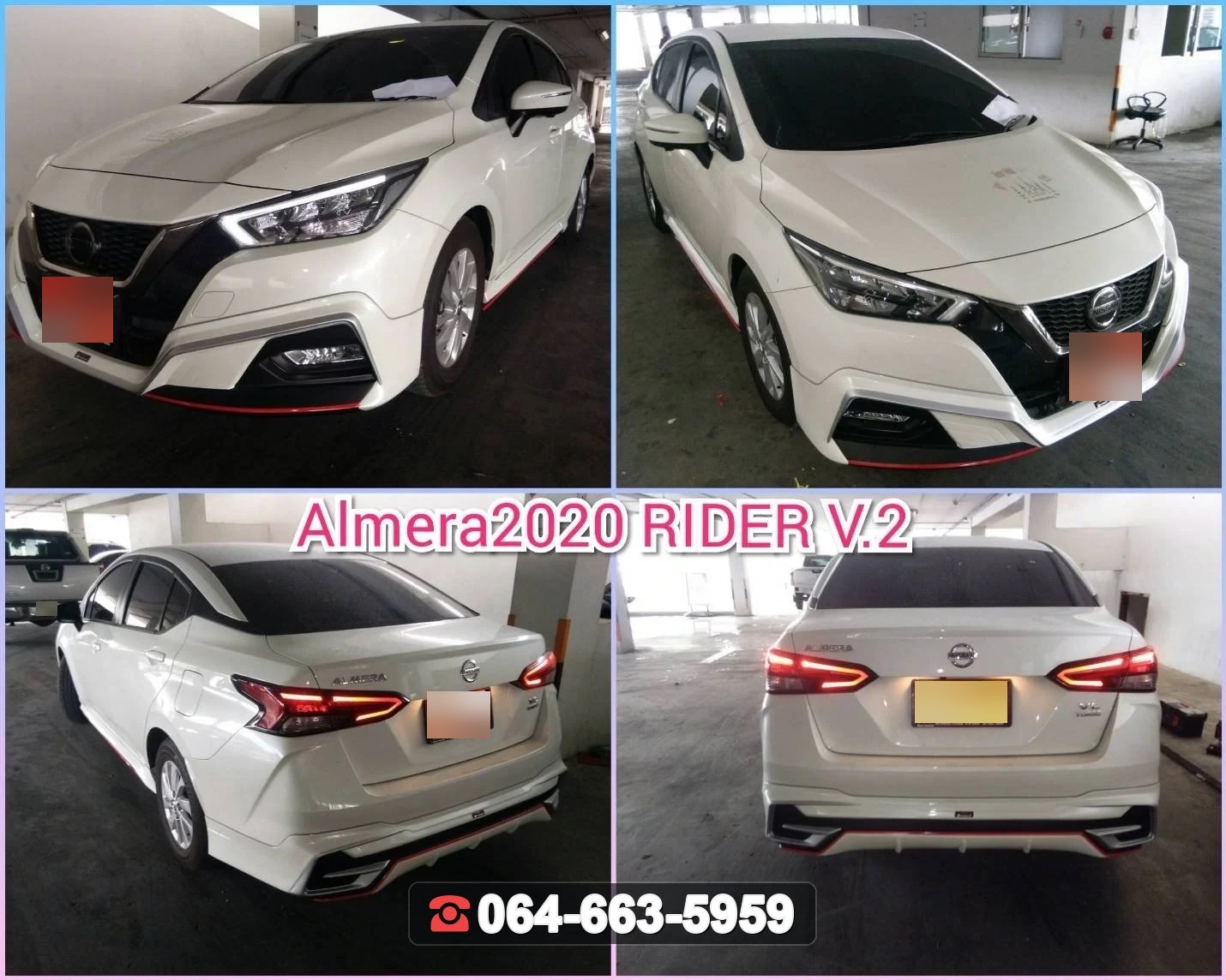ชุดแต่งสเกิร์ต NISSAN Almera 2020 V.2 RiderM