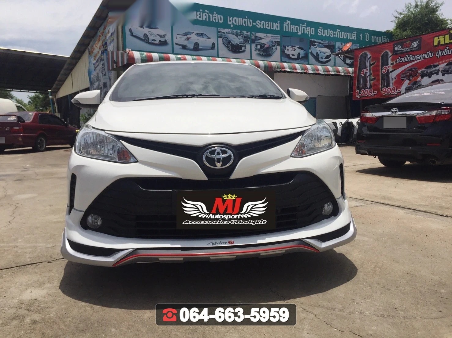 ชุดแต่งสเกิร์ต TOYOTA Vios 2017 RiderM
