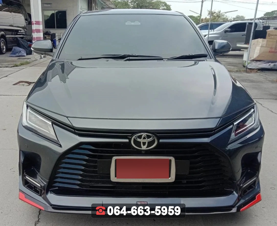 ชุดแต่งสเกิร์ต TOYOTA Yaris Ativ 2023 V.1 ท่อเหลี่ยม RiderM