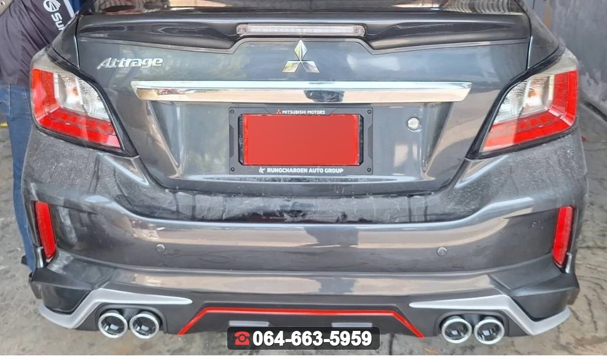 MITSUBISHI สปอยเลอร์ Attrage แนบมีไฟ RiderM