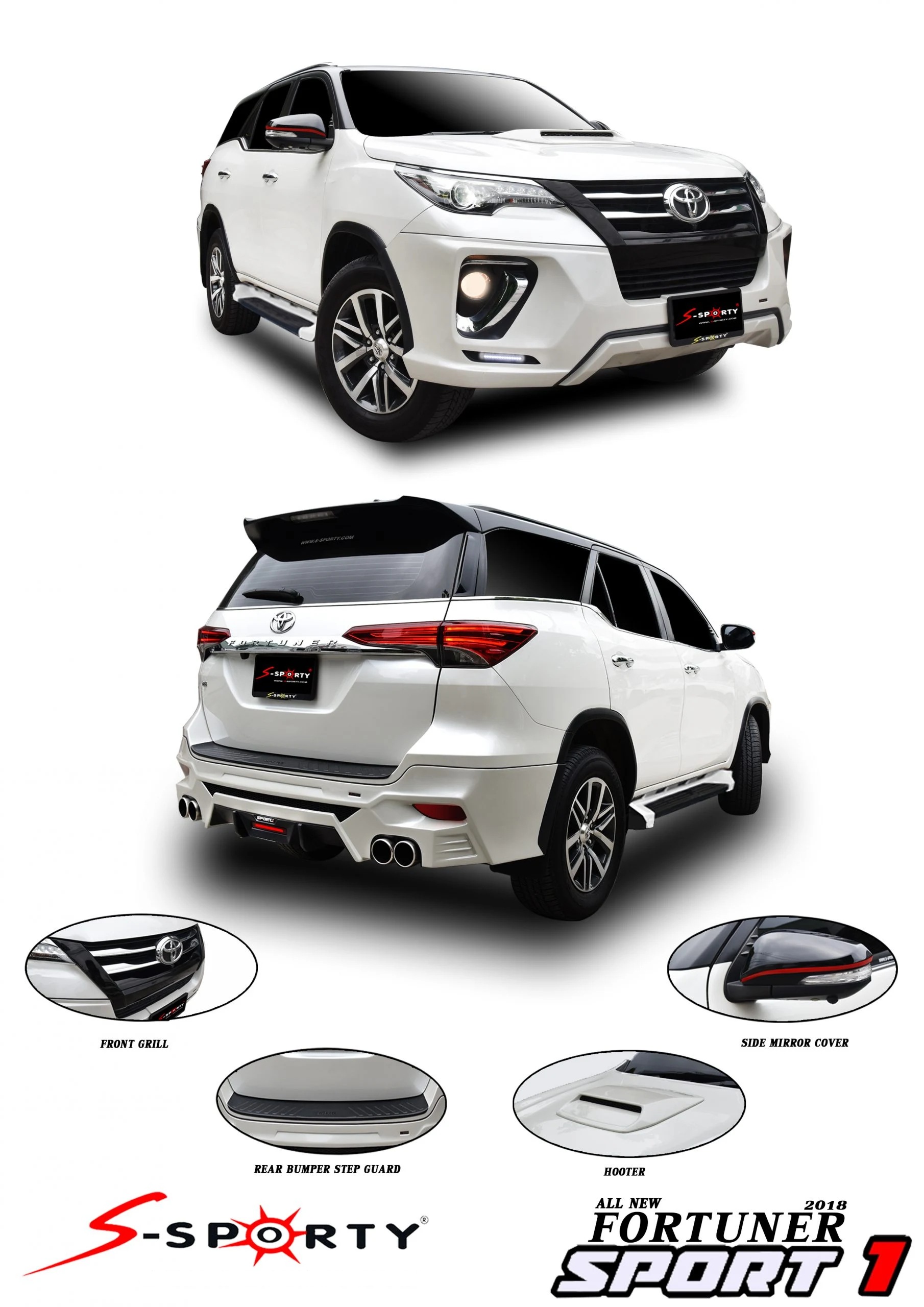 ชุดแต่ง FORTUNER 2018 SPORT 1 S-Sporty