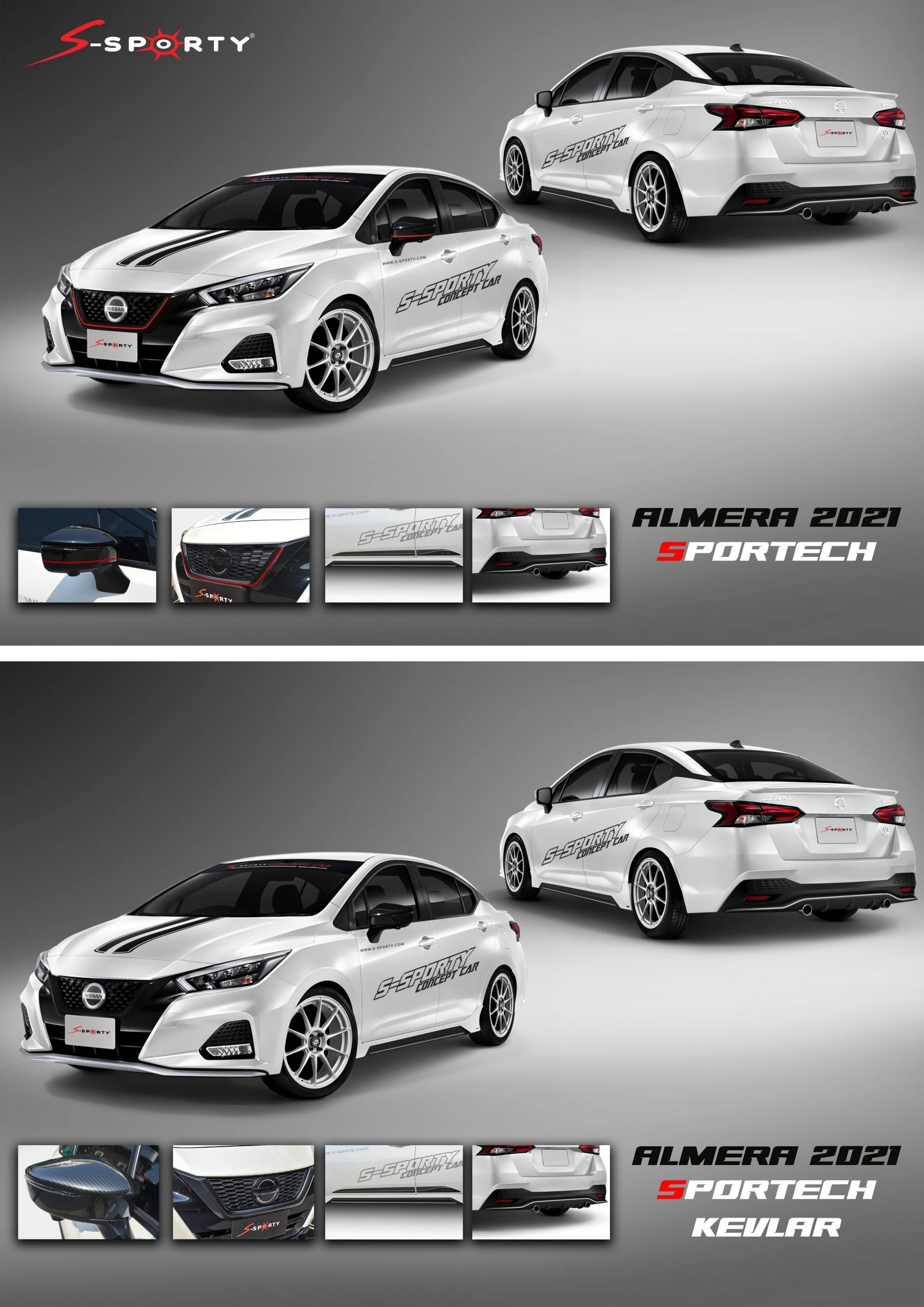 ชุดแต่ง ALMERA 2021 SPORTECH S-Sporty