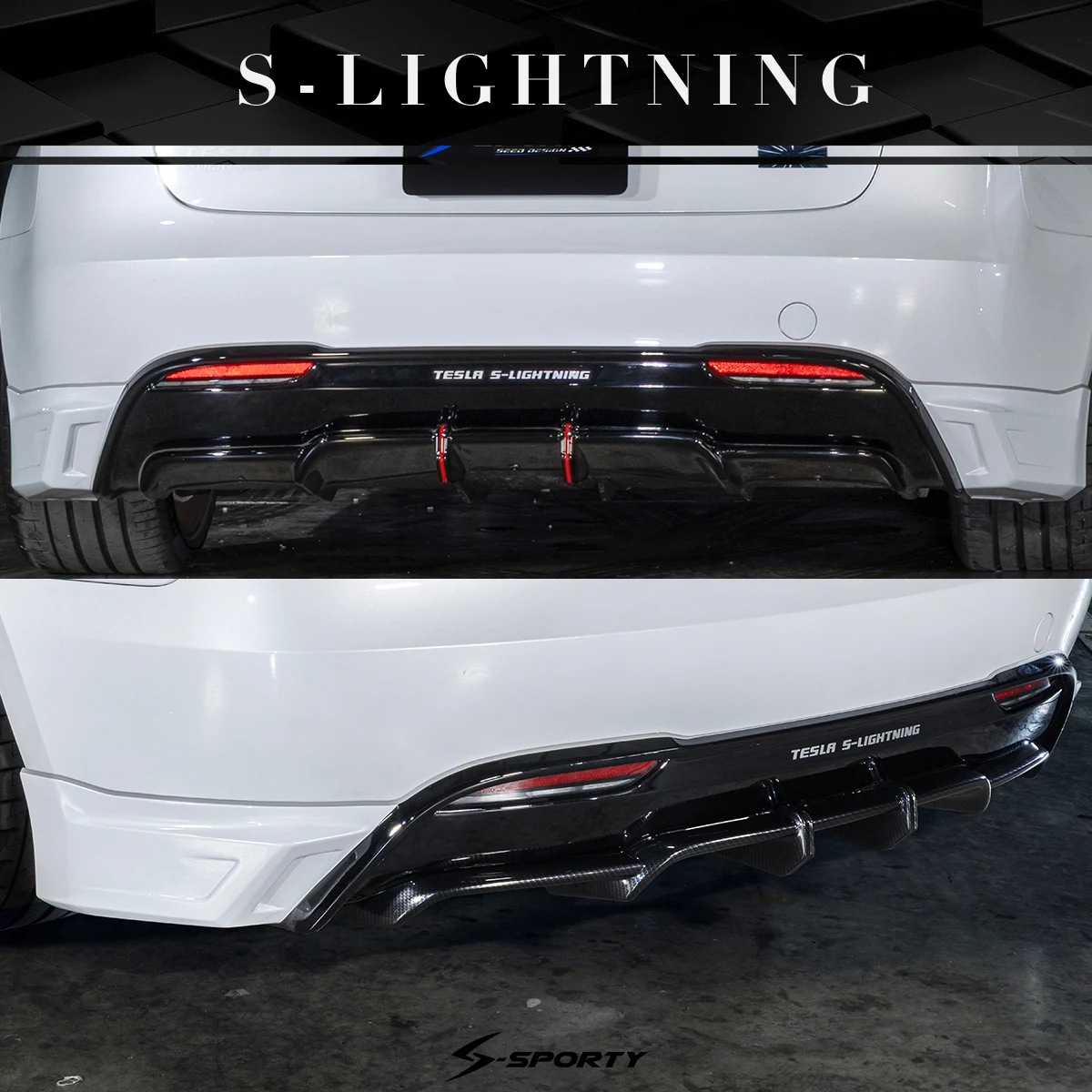 ชุดแต่ง Tesla Model 3 Performance S-LIGHTNING S-Sporty
