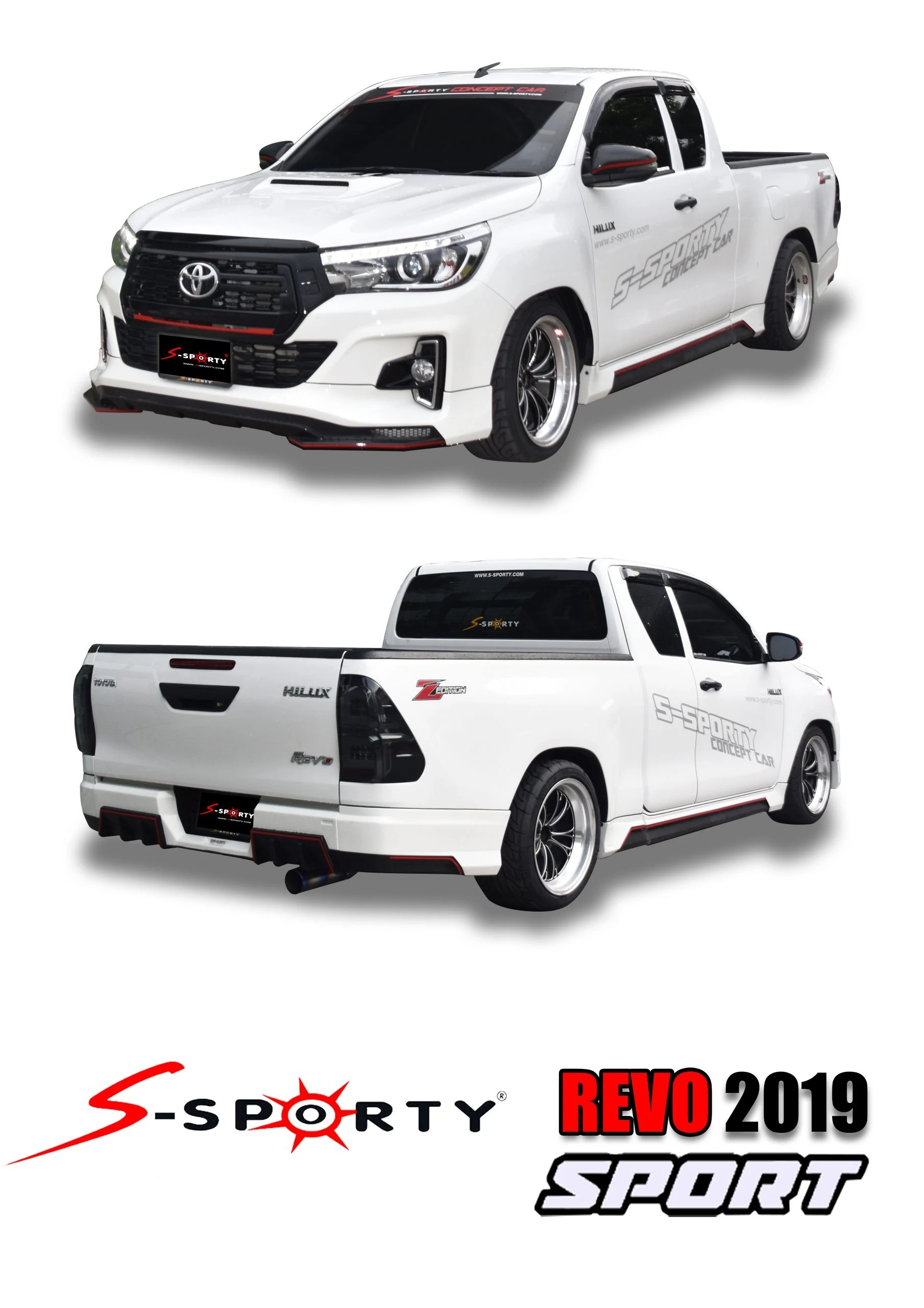 ชุดแต่ง REVO 2019 SPORT ไม่มีโป่ง S-Sporty