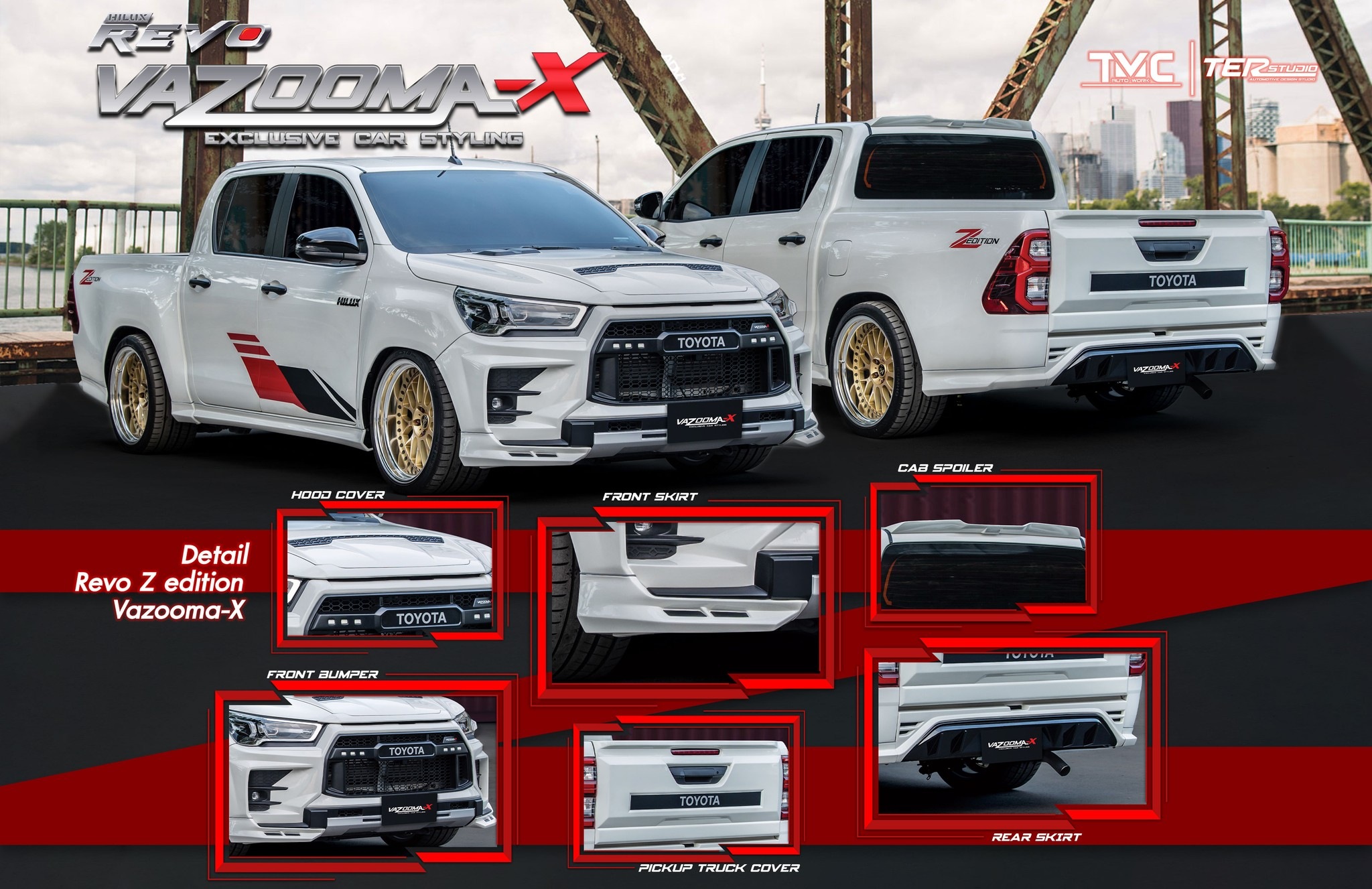 ชุดแต่ง Toyota Hilux Revo 2020 2024 VazoomaX 2023