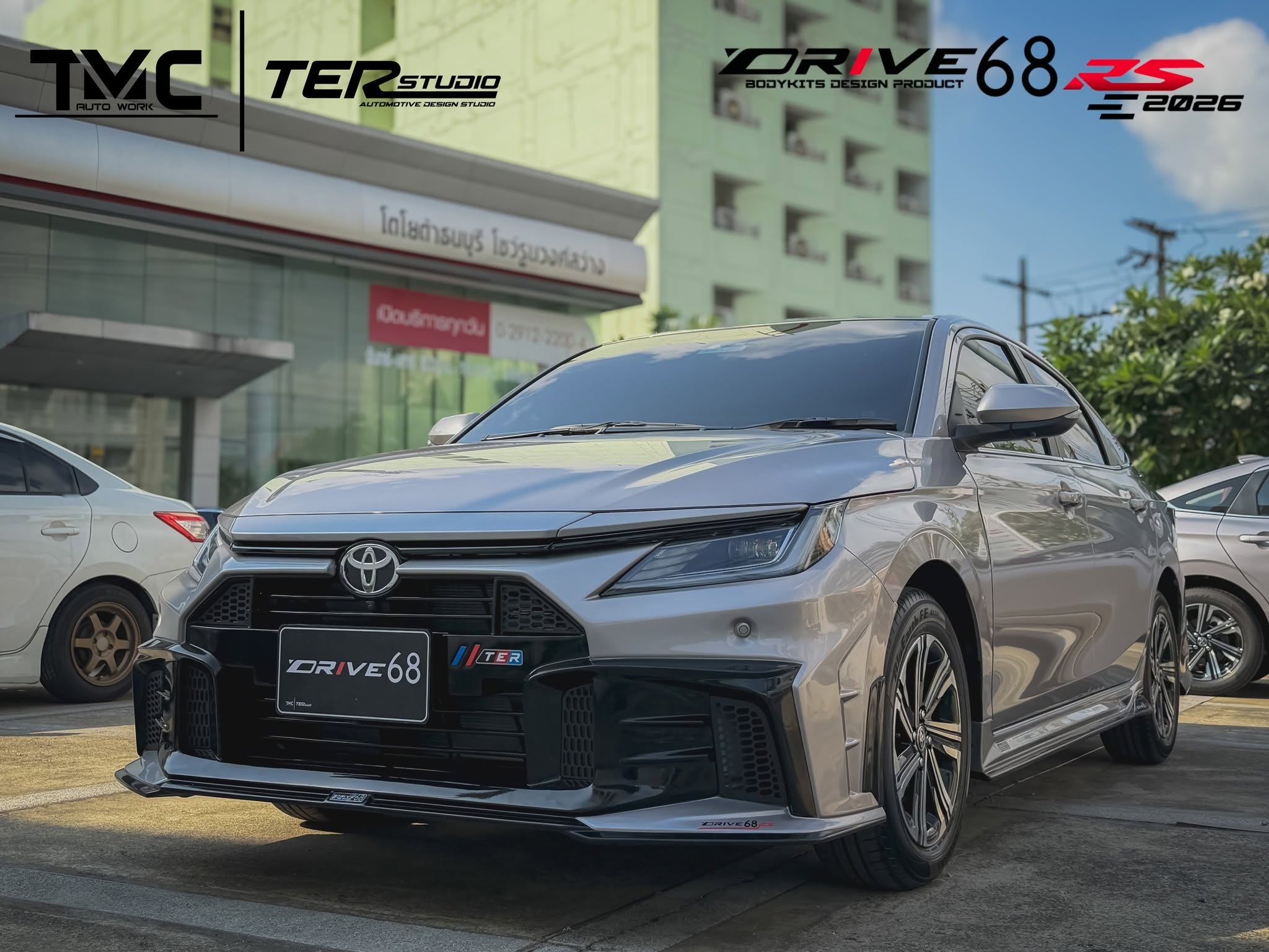 ชุดแต่ง Toyota Yaris ATIV 2024 2026 Drive68 RS 4 ประตู