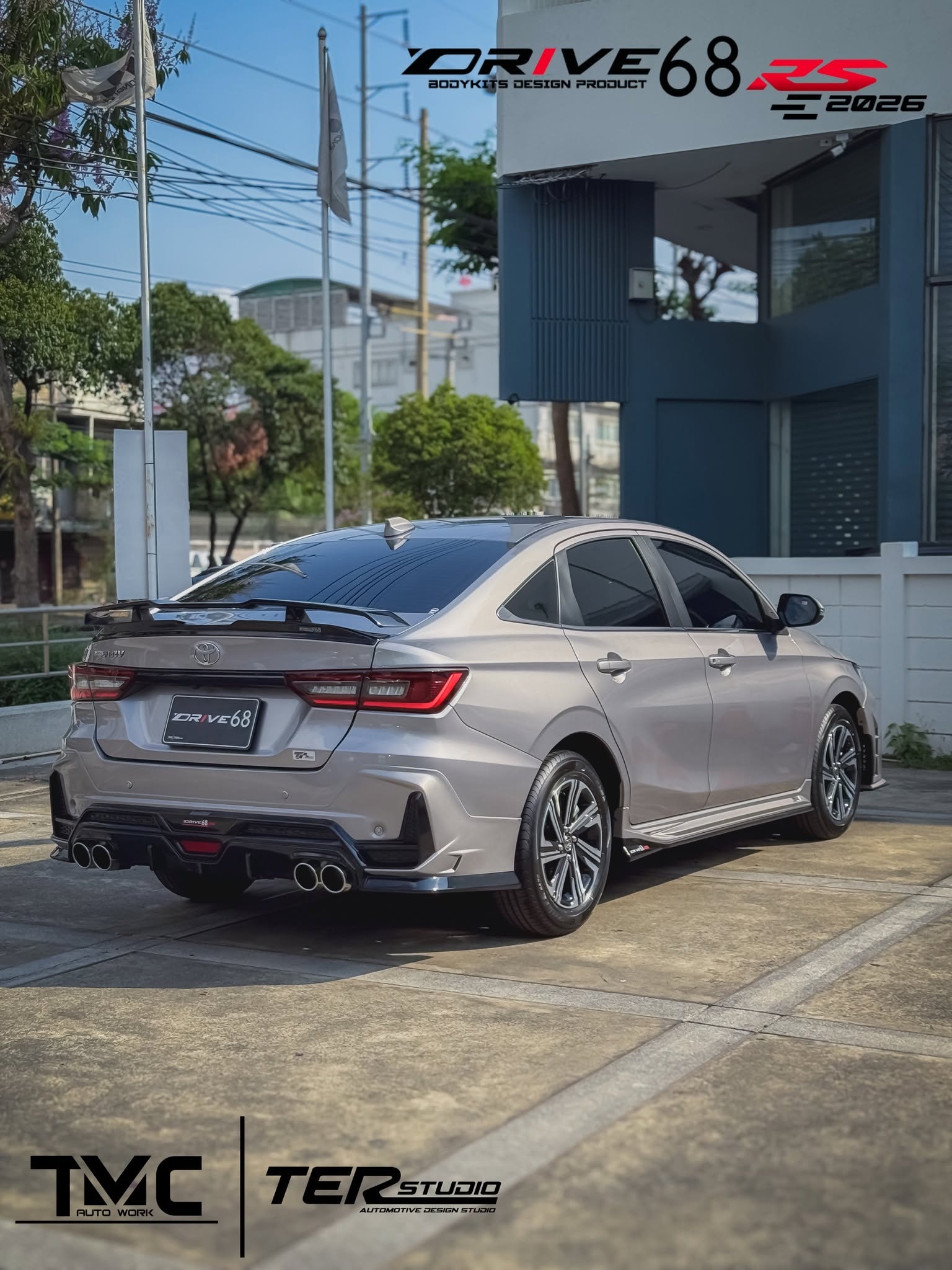 ชุดแต่ง Toyota Yaris ATIV 2024 2026 Drive68 RS 4 ประตู