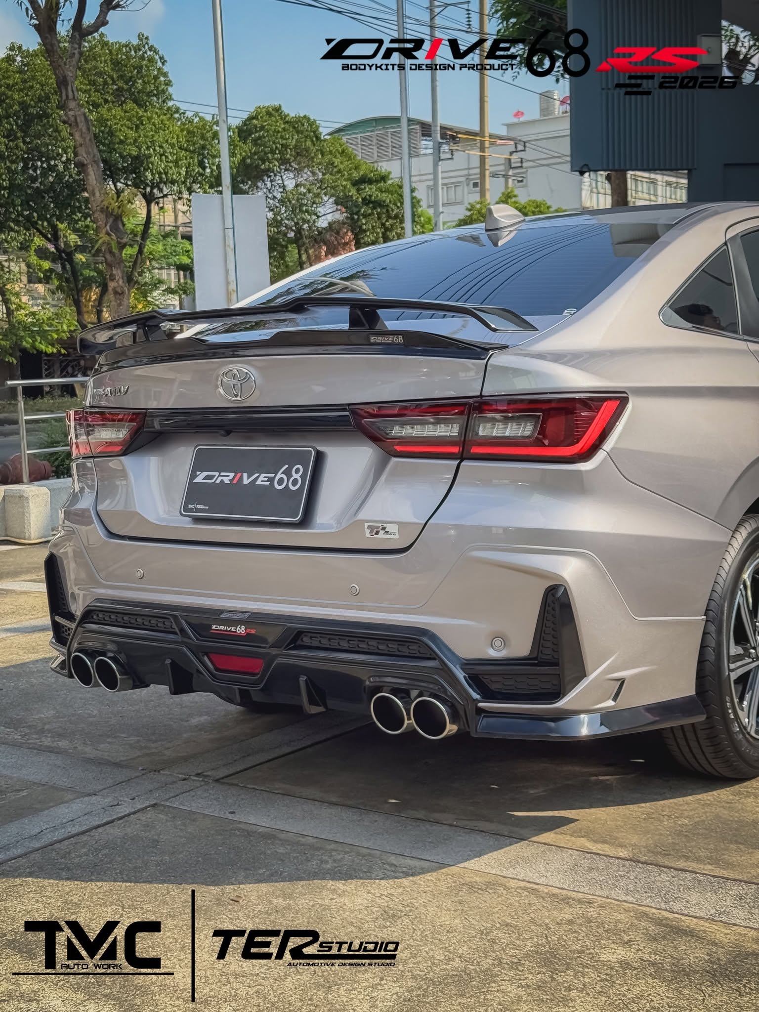 ชุดแต่ง Toyota Yaris ATIV 2024 2026 Drive68 RS 4 ประตู