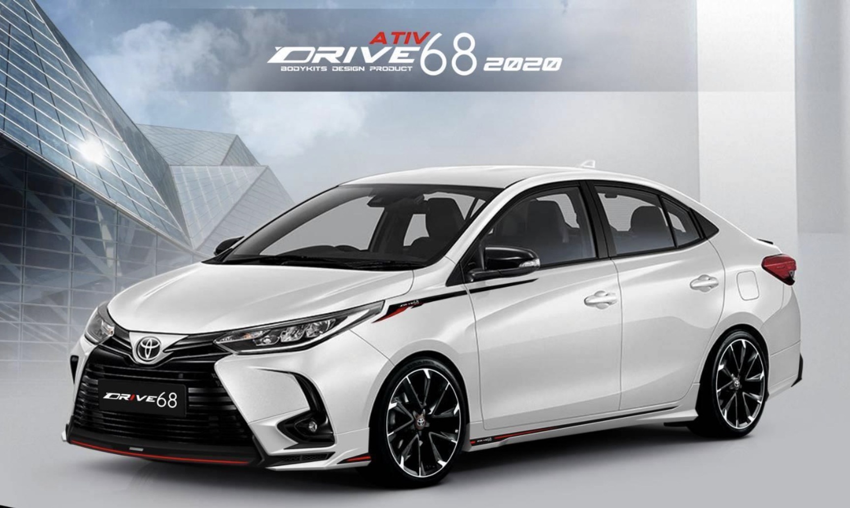 ชุดแต่ง Toyota Yaris Ativ 2020 2023 Drive68 4 ประตู