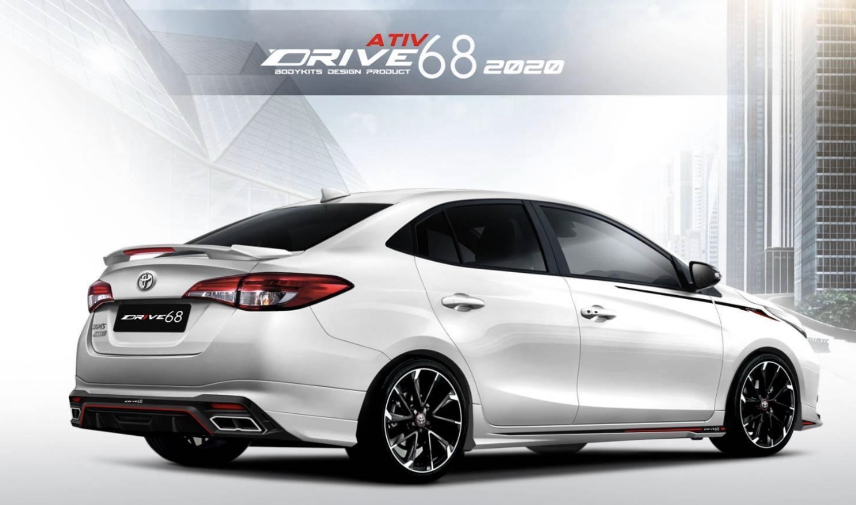 ชุดแต่ง Toyota Yaris Ativ 2020 2023 Drive68 4 ประตู