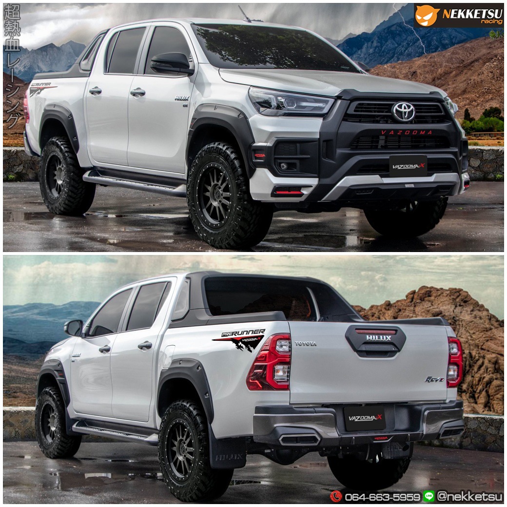 ชุดแต่ง Toyota Hilux Revo 2020 2024 Vazooma 4 Doors
