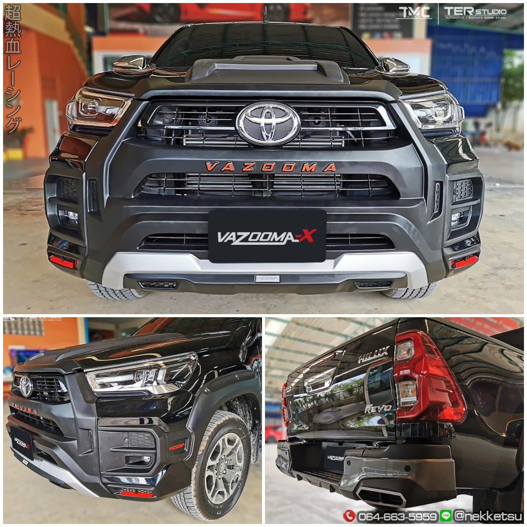 ชุดแต่ง Toyota Hilux Revo 2020 2024 Vazooma 4 Doors