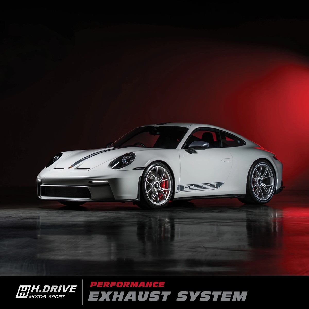 ระบบท่อไอเสีย Porsche 911 (992) GT3 Touring- H.Drive Titanium Exhaust System — ภาพสินค้า 10