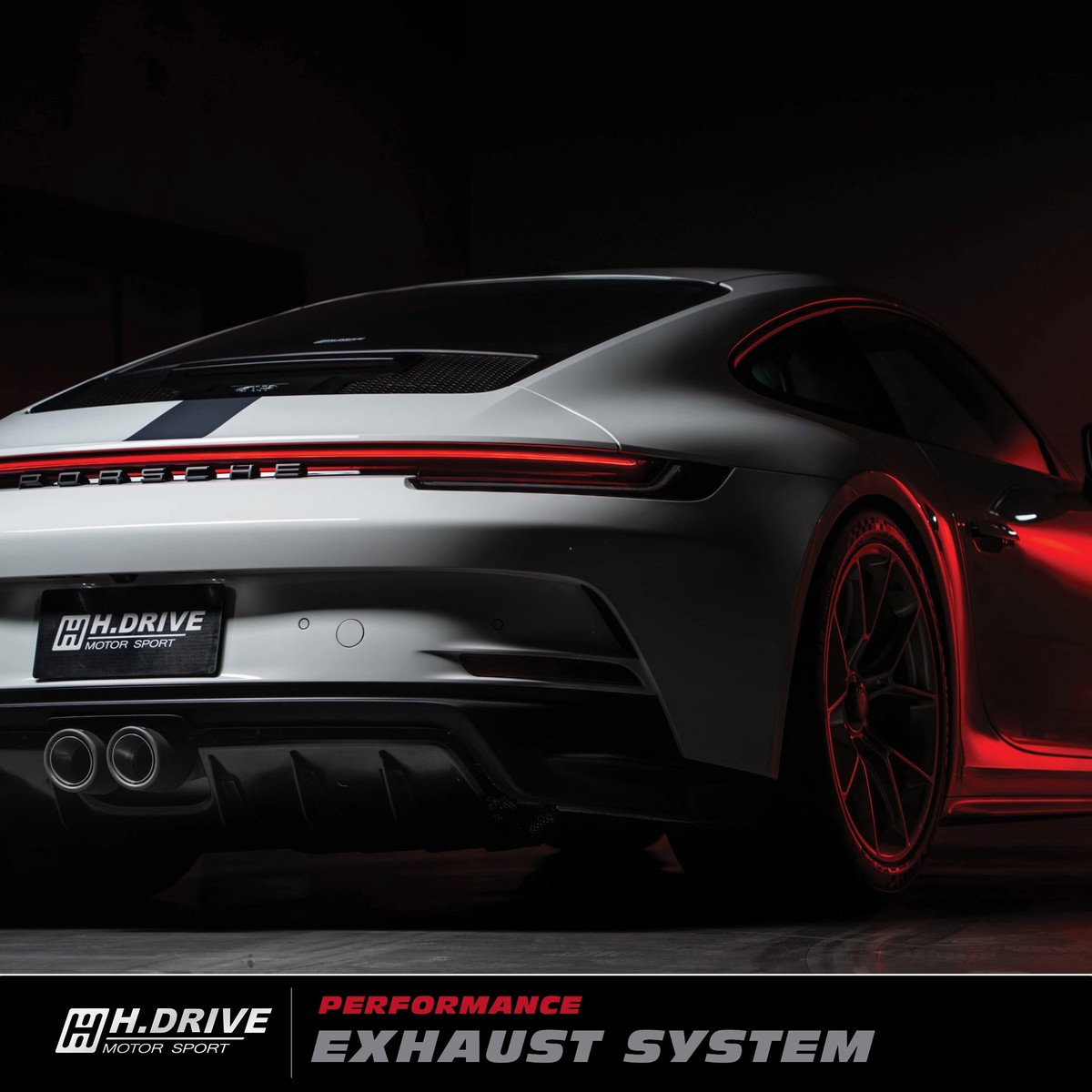 ระบบท่อไอเสีย Porsche 911 (992) GT3 Touring- H.Drive Titanium Exhaust System — ภาพสินค้า 11