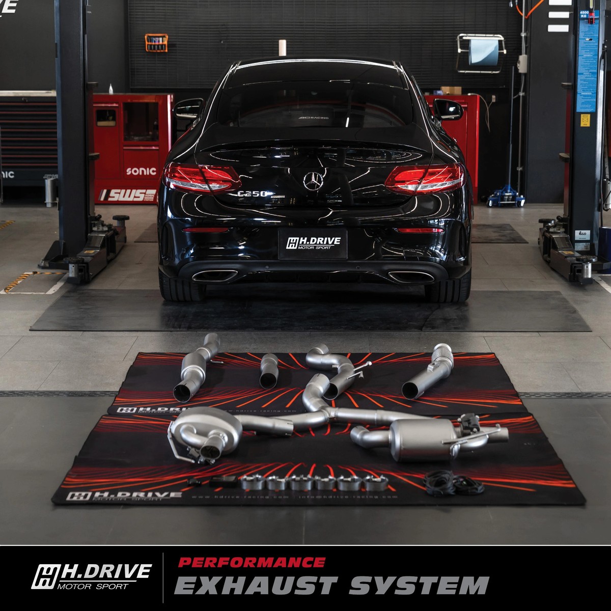 ระบบท่อไอเสีย Mercedes-Benz C-Coupe (W205) - H.Drive Exhaust System — ภาพสินค้า 5