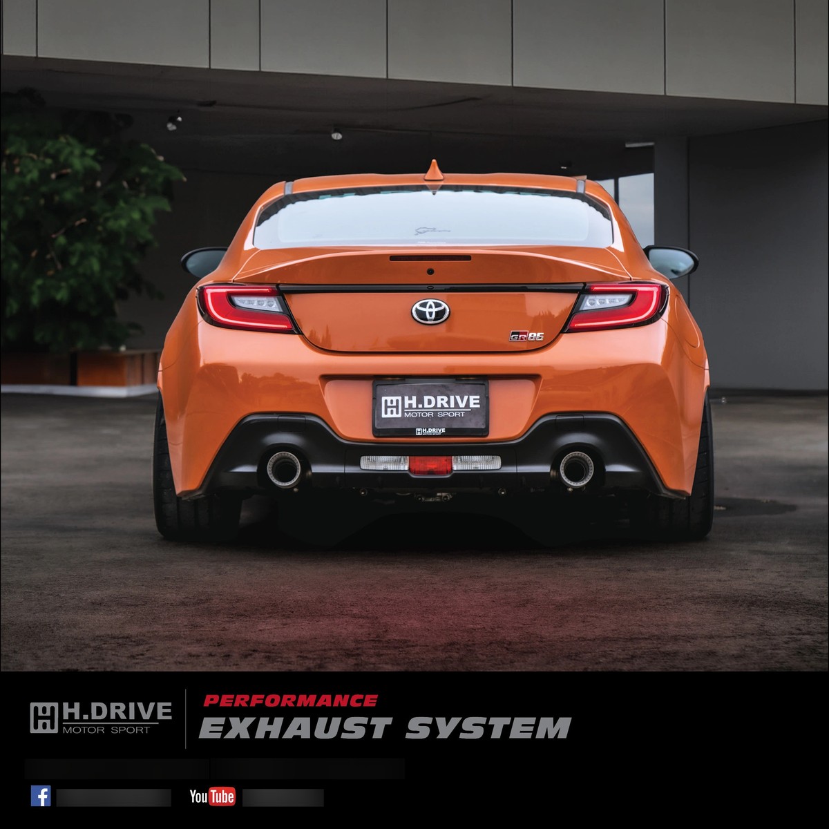 ระบบท่อไอเสีย Toyota GR86 - H.Drive Exhaust System — ภาพสินค้า 3