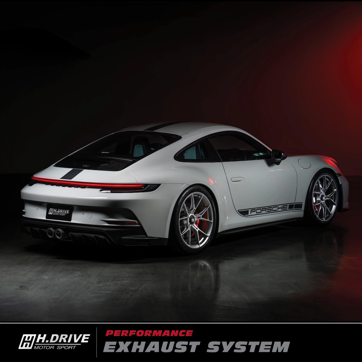 ระบบท่อไอเสีย Porsche 911 (992) GT3 Touring- H.Drive Titanium Exhaust System — ภาพสินค้า 9