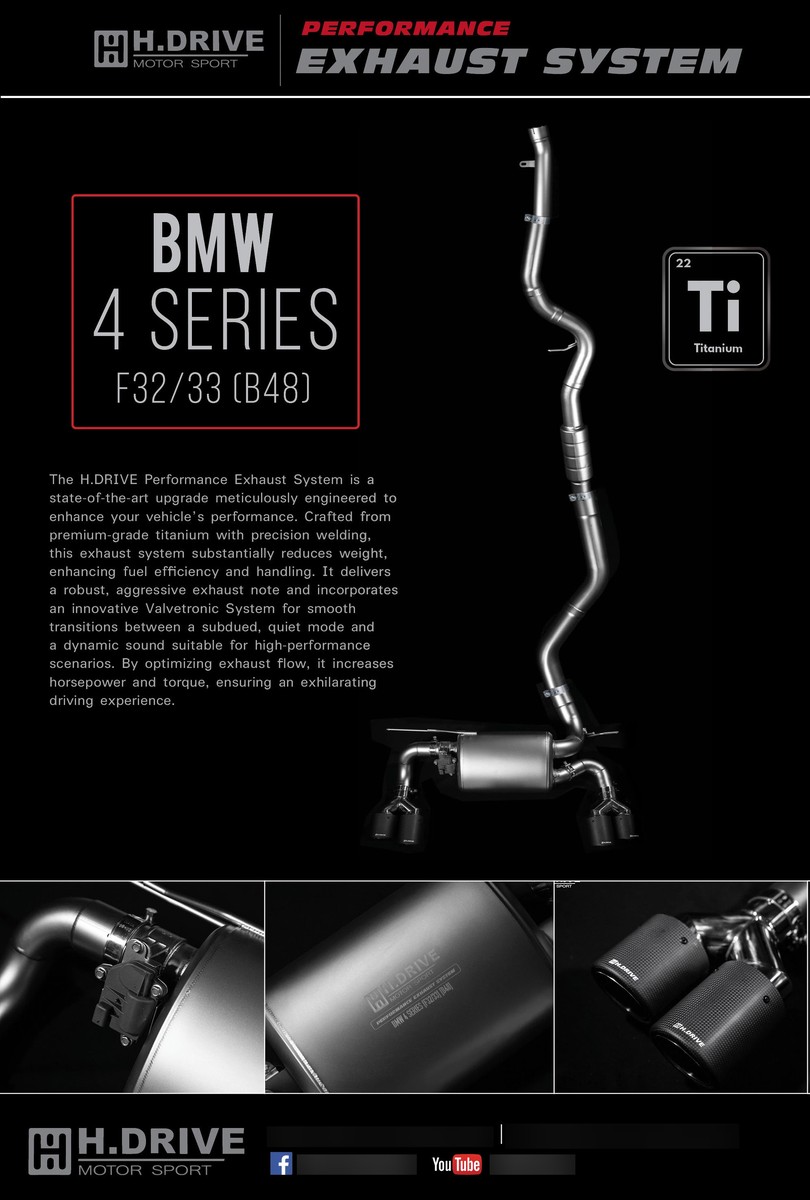 ระบบท่อไอเสีย BMW 4 Series (F32/F33) B48 - H.Drive Exhaust System