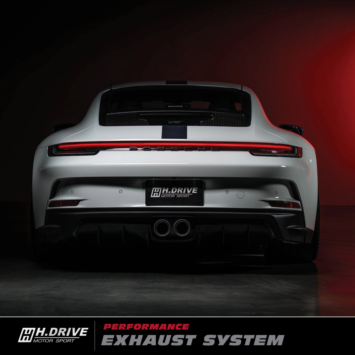 ระบบท่อไอเสีย Porsche 911 (992) GT3 Touring- H.Drive Titanium Exhaust System — ภาพสินค้า 7