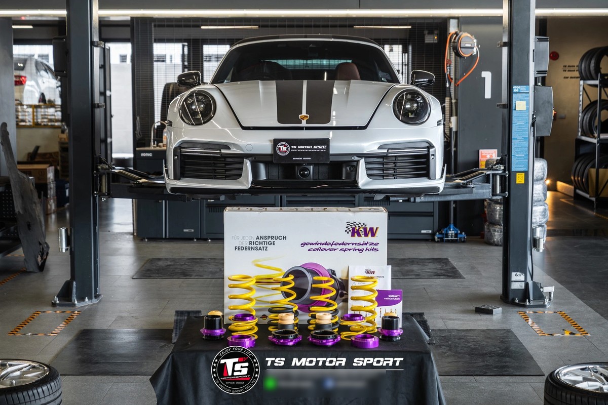 สปริงโหลดปรับระดับ Porsche 911 TurboS (992) Cabriolet - KW HAS
