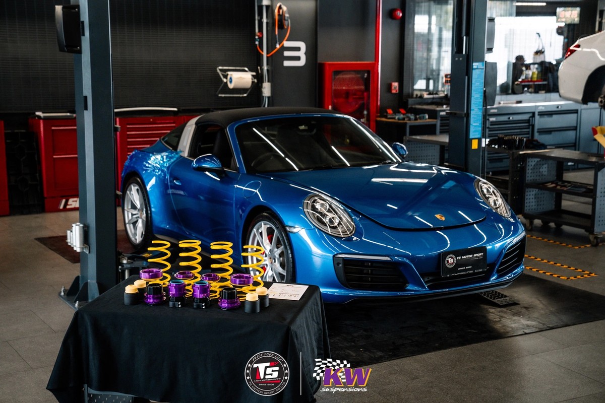 สปริงโหลดปรับระดับ Porsche 911 Targa 4s (991.2) - KW HAS