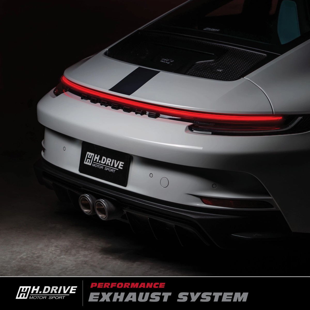 ระบบท่อไอเสีย Porsche 911 (992) GT3 Touring- H.Drive Titanium Exhaust System — ภาพสินค้า 2