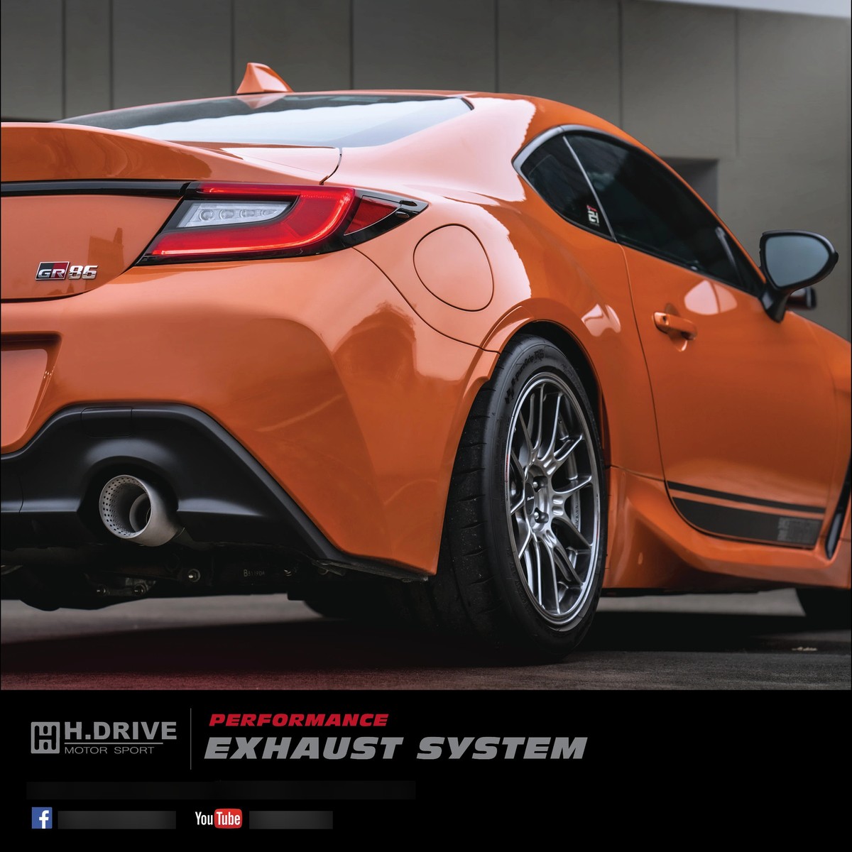 ระบบท่อไอเสีย Toyota GR86 - H.Drive Exhaust System — ภาพสินค้า 5