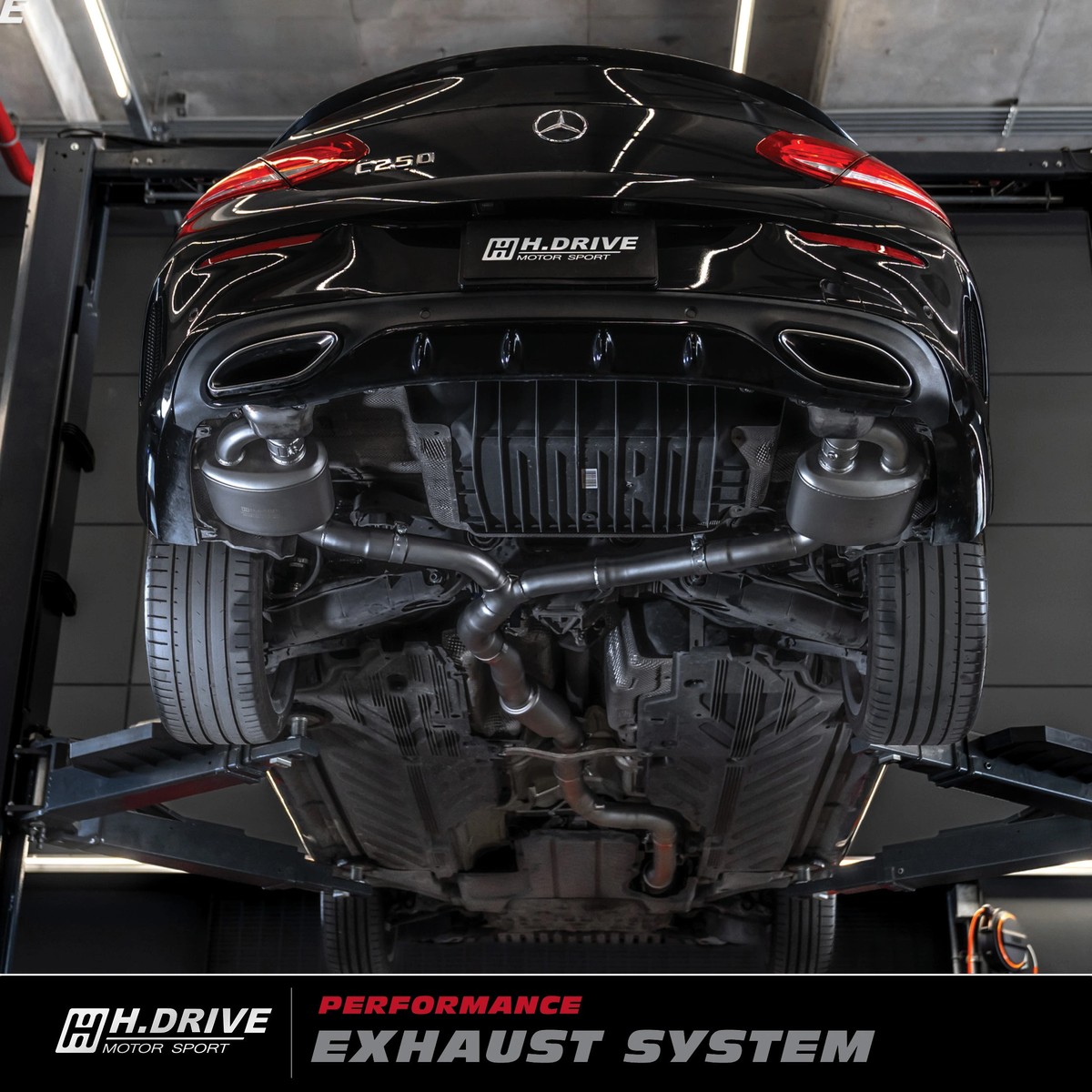 ระบบท่อไอเสีย Mercedes-Benz C-Coupe (W205) - H.Drive Exhaust System — ภาพสินค้า 8