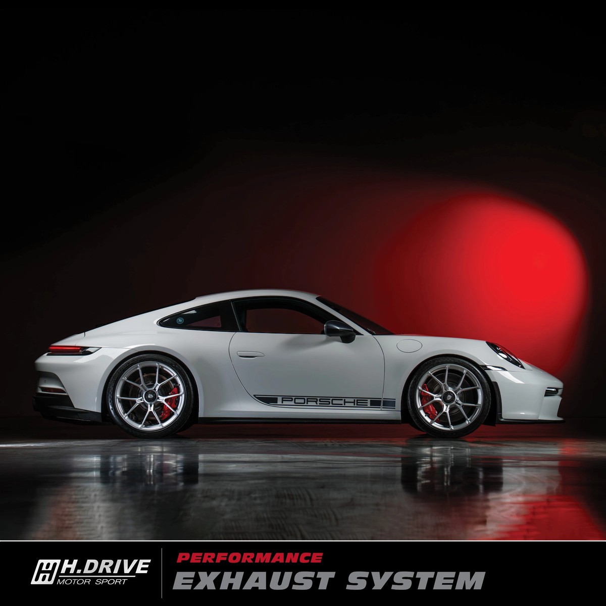ระบบท่อไอเสีย Porsche 911 (992) GT3 Touring- H.Drive Titanium Exhaust System — ภาพสินค้า 6