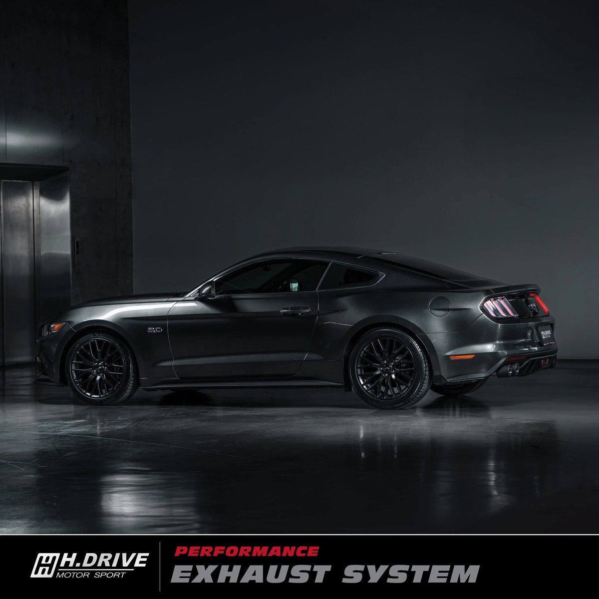ระบบท่อไอเสีย Ford Mustang GT 5.0 (S550) - H.Drive Exhaust System — ภาพสินค้า 8