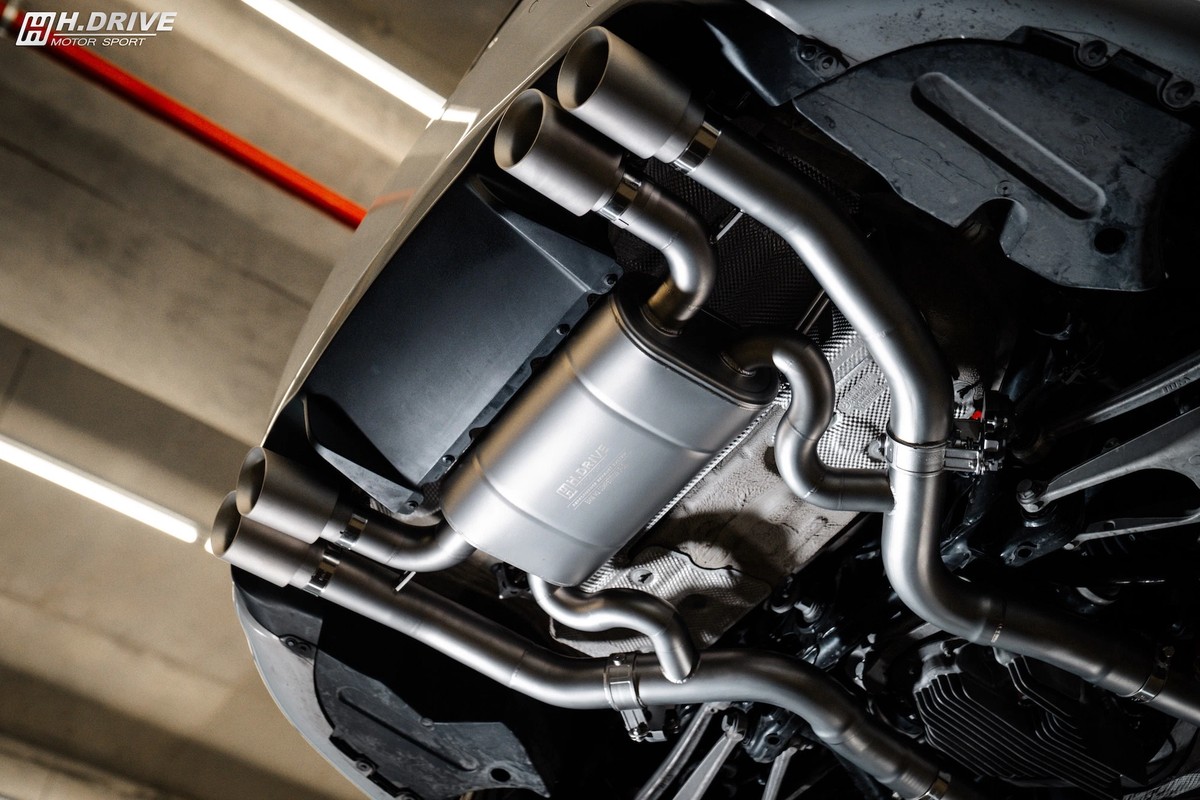 ระบบท่อไอเสีย BMW M2 Competition (F87) S55 - H.Drive Exhaust System — ภาพสินค้า 8