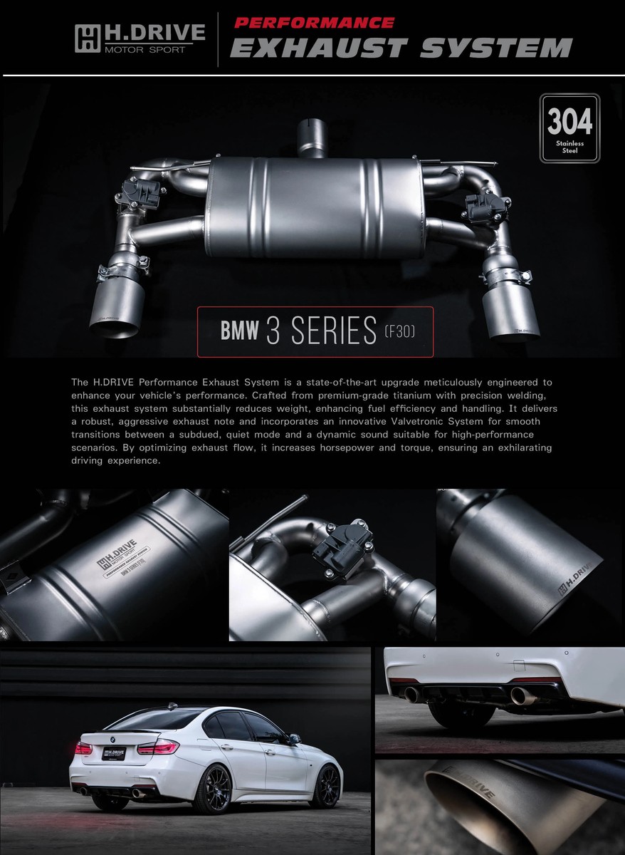 ระบบท่อไอเสีย BMW 3 Series (F30) N20 - H.Drive Exhaust System