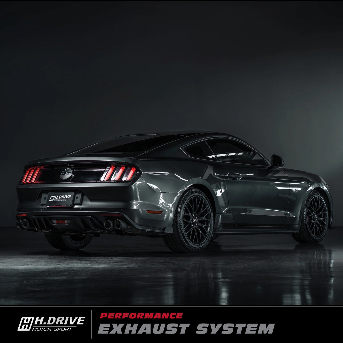 ระบบท่อไอเสีย Ford Mustang GT 5.0 (S550) - H.Drive Exhaust System — ภาพสินค้า 7