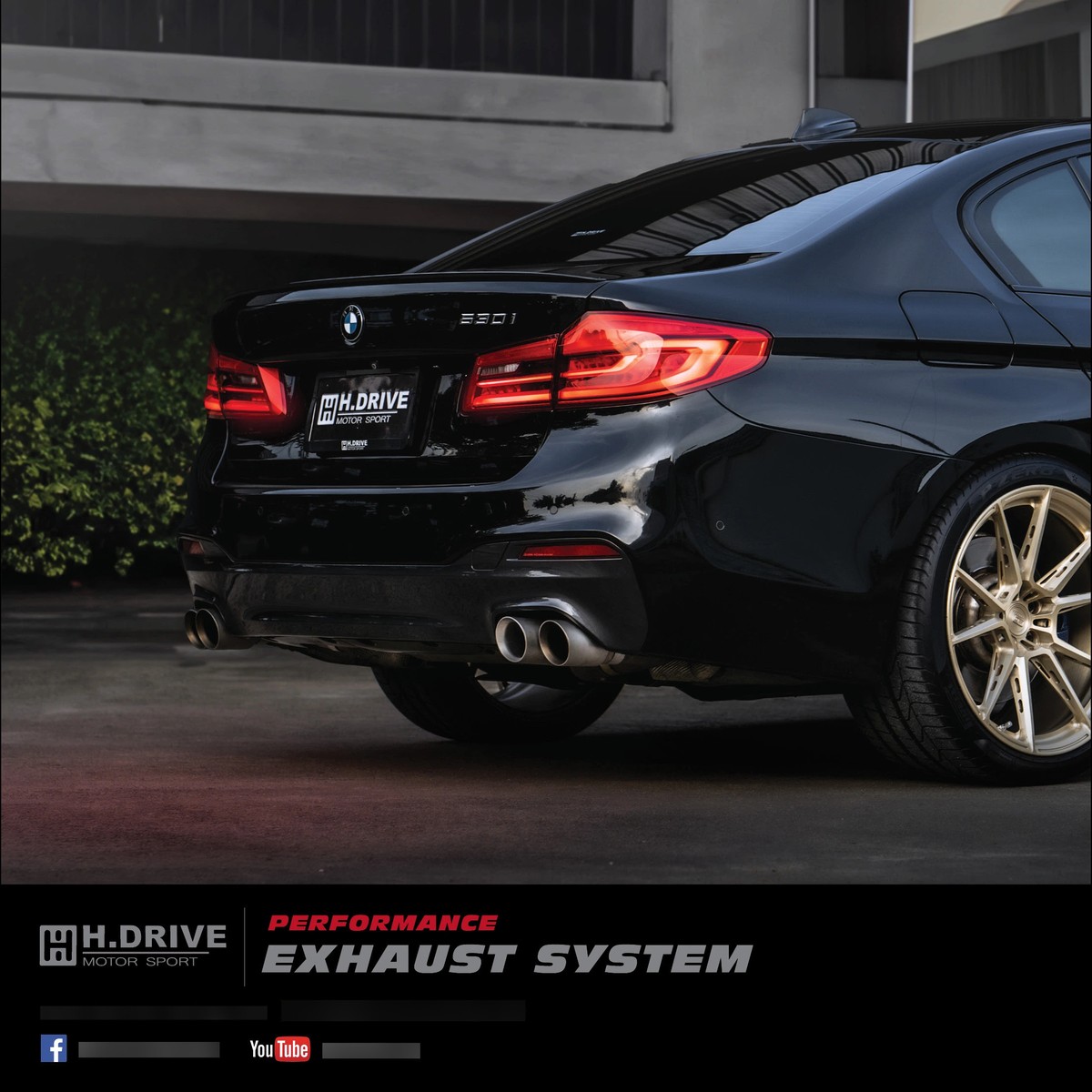 ระบบท่อไอเสีย BMW 5 Series 530i(G30) B48 - H.Drive Exhaust System — ภาพสินค้า 9
