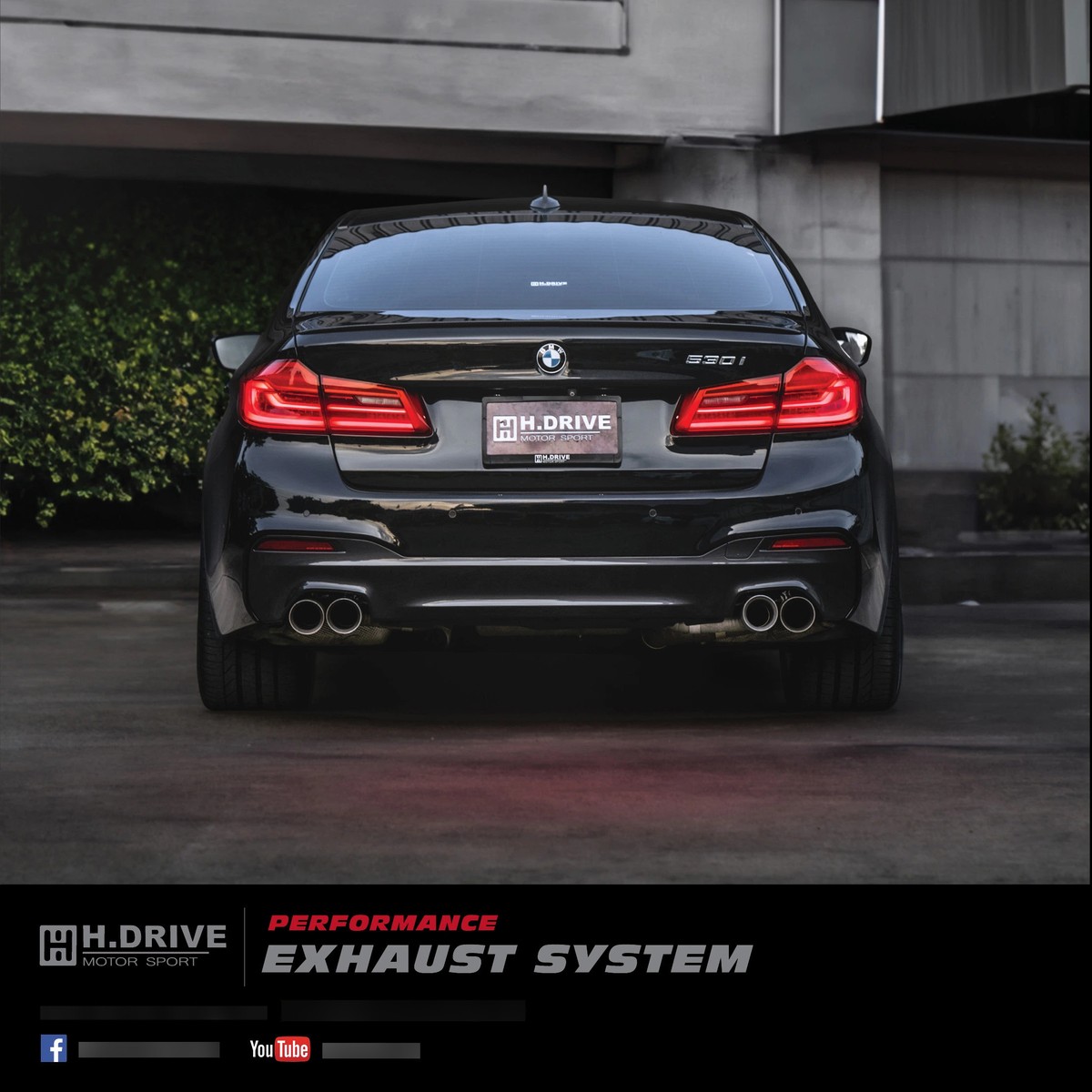 ระบบท่อไอเสีย BMW 5 Series 530i(G30) B48 - H.Drive Exhaust System — ภาพสินค้า 7