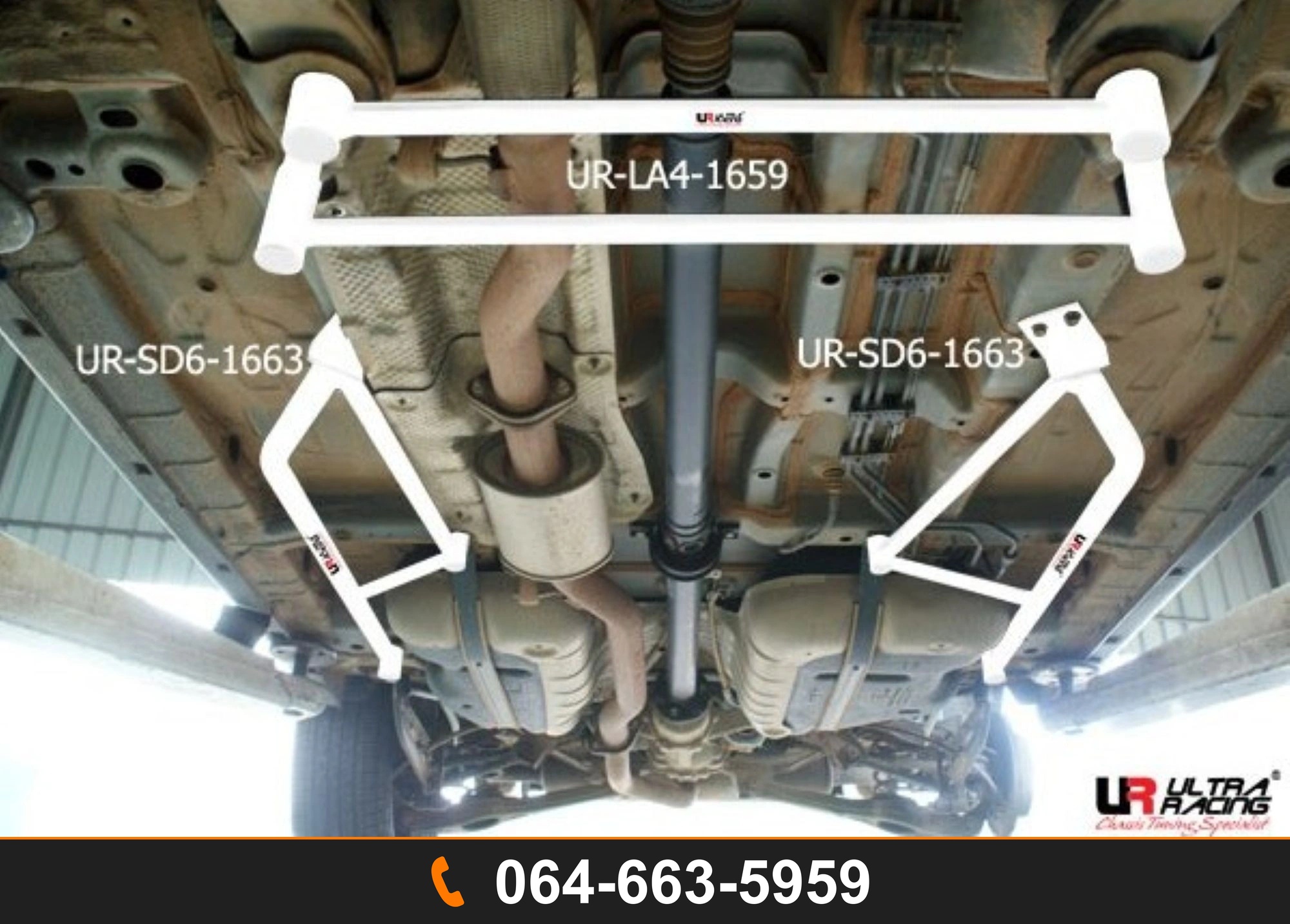 ค้ำพื้นด้านข้าง Ultra Racing UR-SD6-1663P SSANGYONG ACTYON SSANGYONG KORANDO