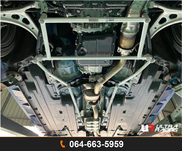 ค้ำตัวถังล่างด้านข้างกลาง Ultra Racing URTW-MS6-2957P SUBARU IMPREZA WRX