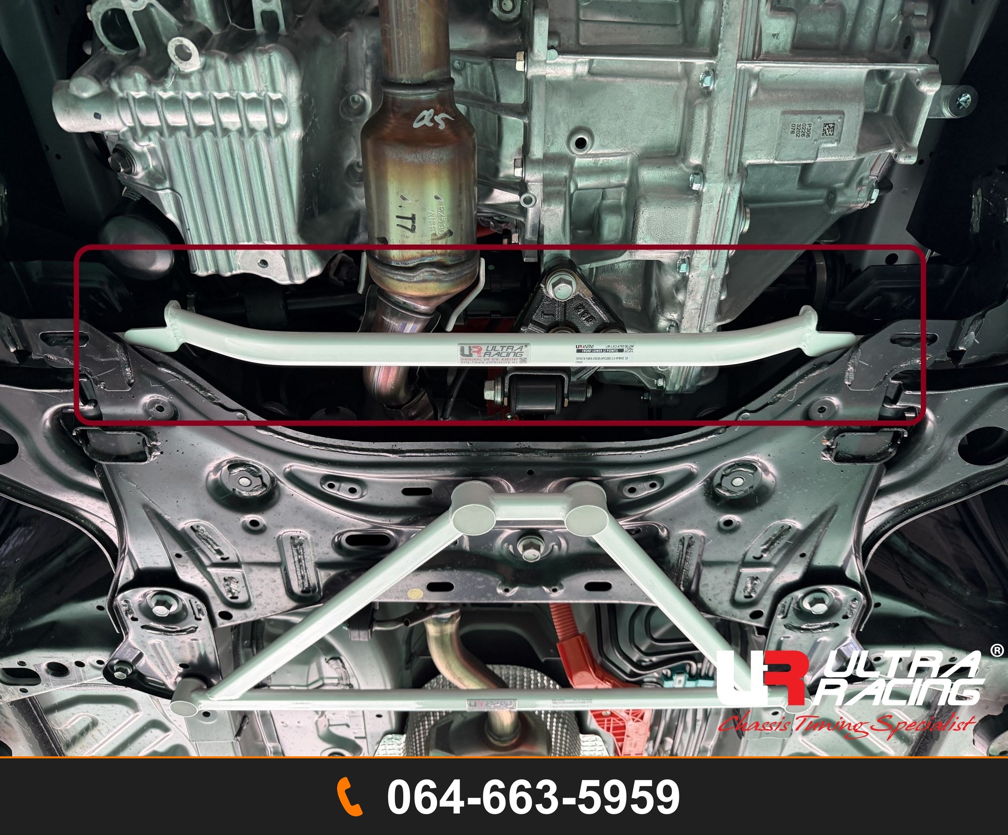 ค้ำตัวถังล่างหน้า Ultra Racing UR-LA2-4752 TOYOTA YARIS CROSS