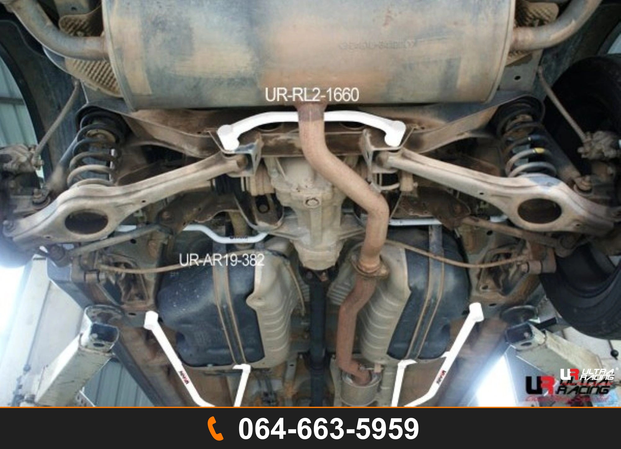 ค้ำตัวถังล่างหลัง Ultra Racing UR-RL2-1660 SSANGYONG ACTYON SSANGYONG KORANDO