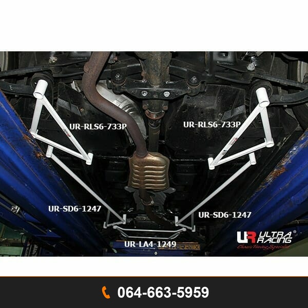 ค้ำตัวถังล่างด้านข้างหลัง Ultra Racing UR-RS6-733P SUBARU FORESTER SUBARU IMPREZA SUBARU IMPREZA WRX STI