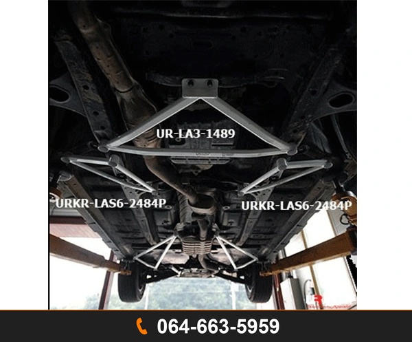 ค้ำตัวถังล่างด้านข้างหน้า Ultra Racing URKR-LS6-2484P SUBARU OUTBACK