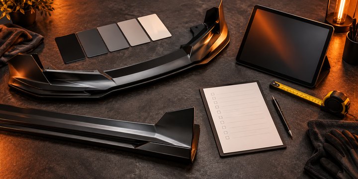 ภาพแนวคิดการเตรียมรายการสินค้าและงานสีก่อนขอราคา